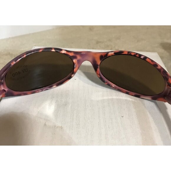 Vintage Style Orange & Purple Animal Print UV 400 Protection Sunglasses - Picture 8 of 9